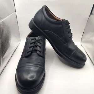 Puritan Mens Rosco II Dress Shoes Leather Size 12 Black Lace Up Oxford